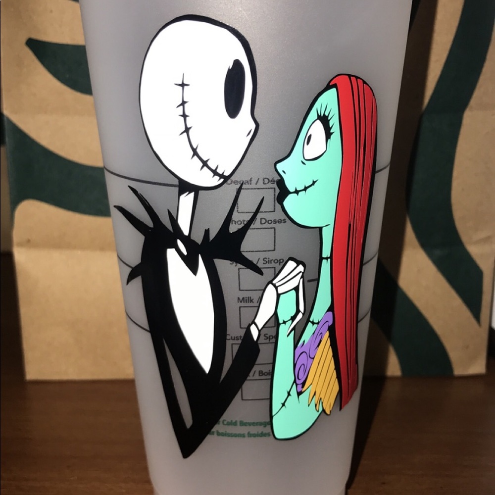 Jack and sally reusable Starbucks cup